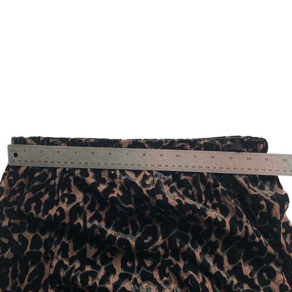 Chico’s Maxi Velvet Burnout Elastic Waist Cheetah Maxi Skirt Size 8 / M - Picture 7 of 8